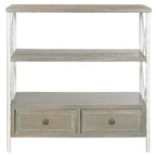 Consolle Contenitore Shabby Chic Azzurra – 33.9 x 15.2 x 34.8