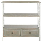 Consolle Contenitore Shabby Chic Azzurra – 33.9 x 15.2 x 34.8
