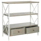 Consolle Contenitore Shabby Chic Azzurra – 33.9 x 15.2 x 34.8