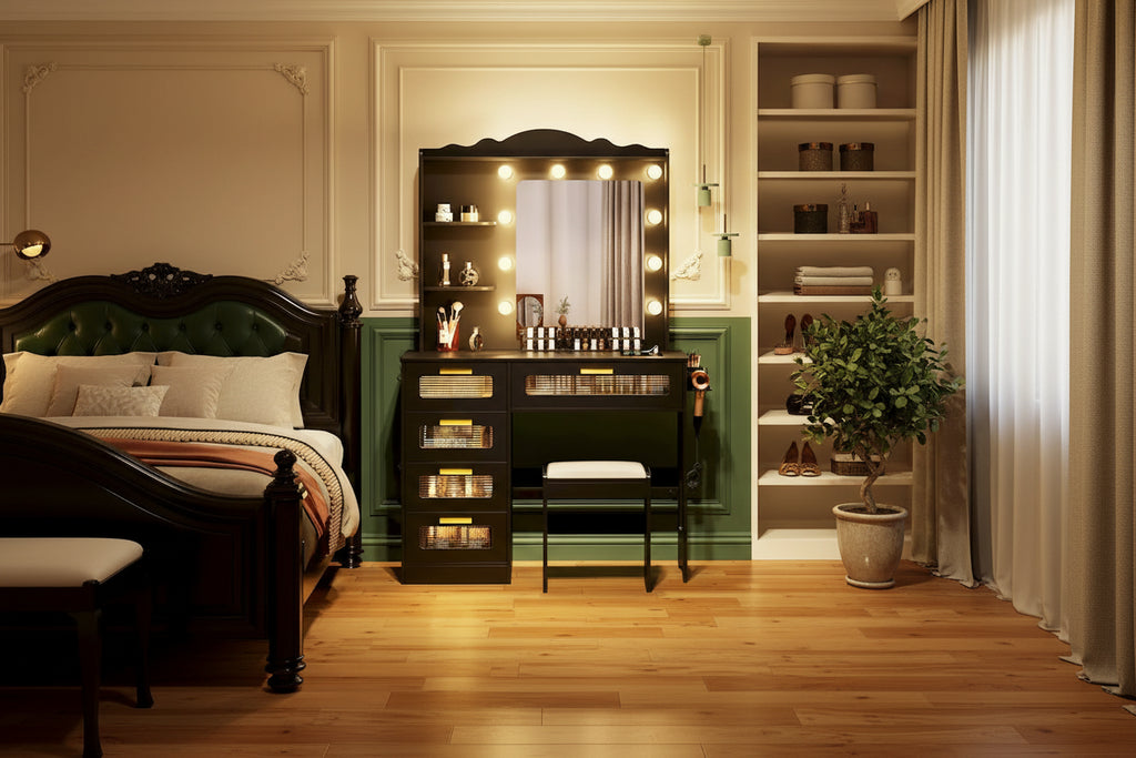 Makeup Vanity with 3 Lighting Colors