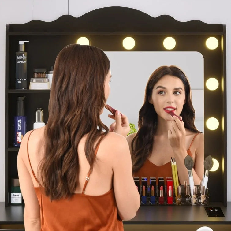Toeletta Trucco con 3 Colori di Luce