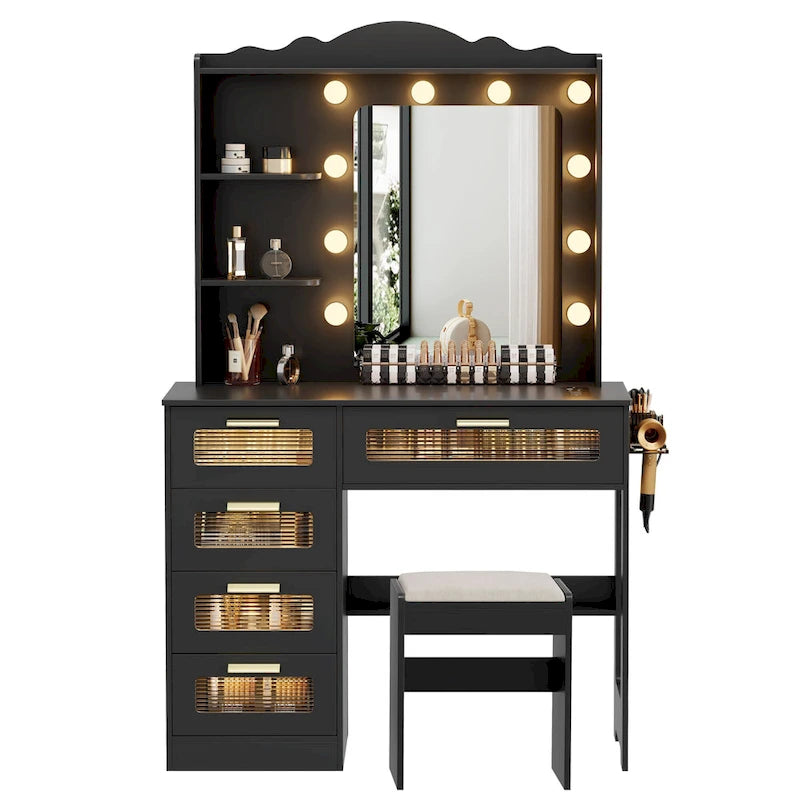 Toeletta Trucco con 3 Colori di Luce