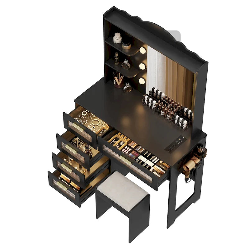 Toeletta Trucco con 3 Colori di Luce