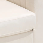 Poltrona di design in velluto con cuscino rimovibile e gambe in metallo dorato