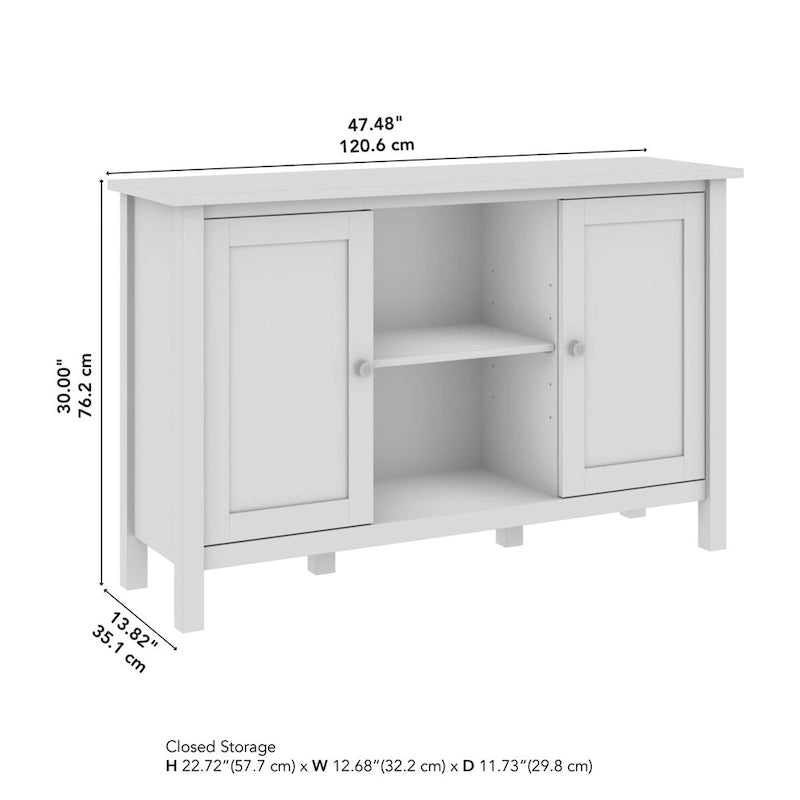 Consolle contenitore Shabby Chic azzurro tenue — 34L x 15P x 35A