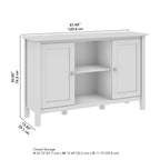 Consolle contenitore Shabby Chic azzurro tenue — 34L x 15P x 35A