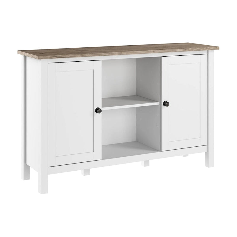 Consolle contenitore Shabby Chic azzurro tenue — 34L x 15P x 35A