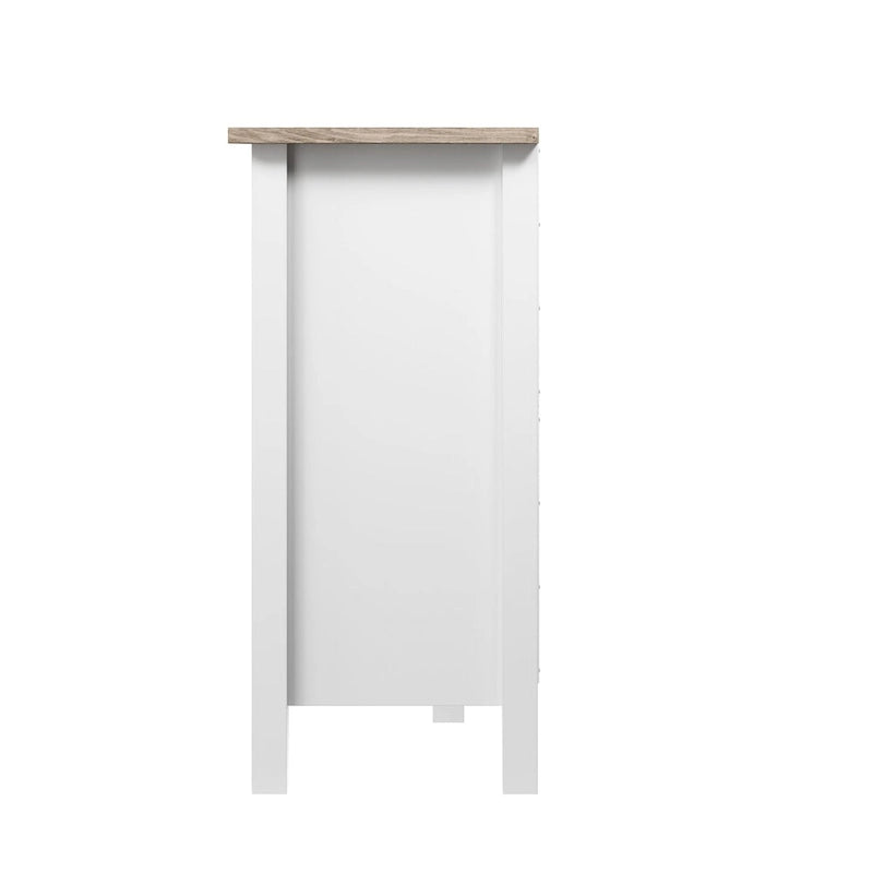 Consolle contenitore Shabby Chic azzurro tenue — 34L x 15P x 35A