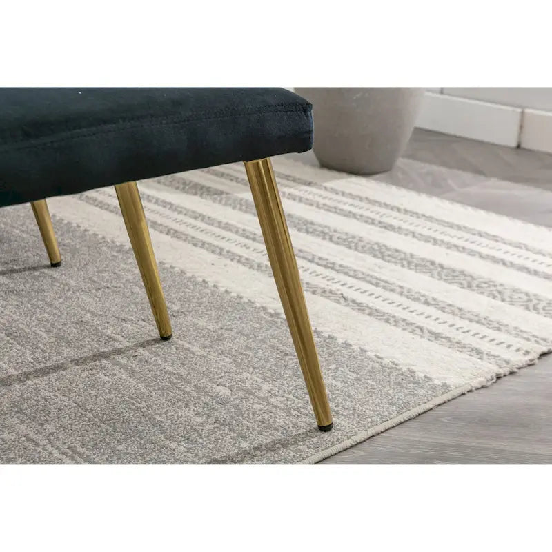 Poltrona accent velluto con braccioli e schienale regolabili, poltrona relax capitonné, poltrona reclinabile singola con pouf