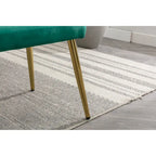 Poltrona accent velluto con braccioli e schienale regolabili, poltrona relax capitonné, poltrona reclinabile singola con pouf