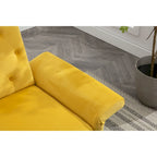 Poltrona accent velluto con braccioli e schienale regolabili, poltrona relax capitonné, poltrona reclinabile singola con pouf