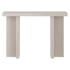 Tavolo Console Rettangolare Largo 42 Pollici — Stile a Doppia Colonna, Finitura Effetto Legno